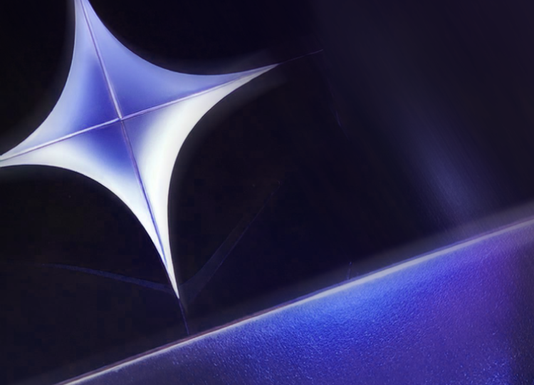 ```json
{
  "alt": "Abstract image with a glowing star shape on a dark blue background.",
  "caption": "An abstract portrayal of light, this image features a luminous star shape casting its glow on a deep blue canvas.",
  "description": "This abstract image showcases a bright, glowing star-like shape against a dark blue background. The star's light creates a striking contrast, adding a sense of depth and intrigue. Ideal for themes related to space, light, or modern digital designs. The use of soft gradients and vibrant colors enhances its visual impact, making it suitable for creative projects or promotional materials."
}
```