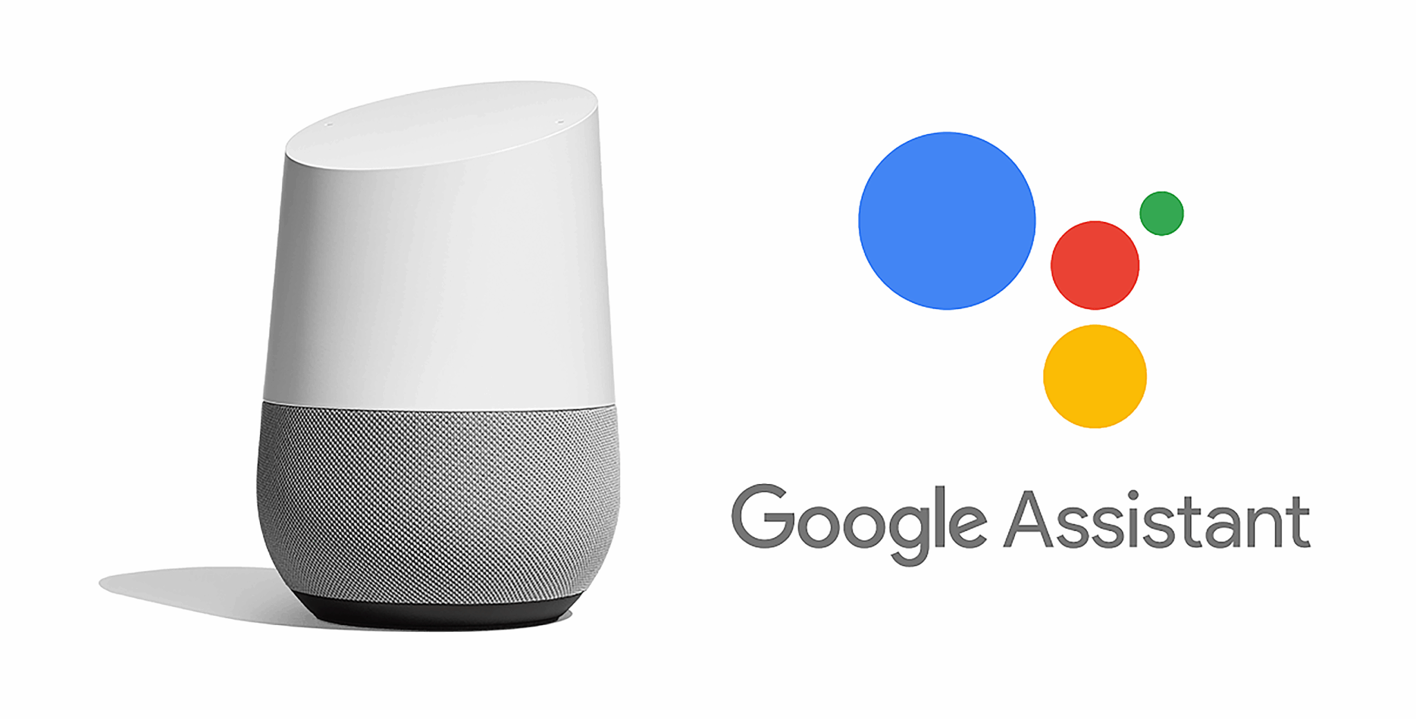 ```json
{
"alt": "Google Home smart speaker next to Google Assistant logo with colorful dots.",
"caption": "Enhance your daily tasks with Google Assistant, showcased alongside a sleek Google Home speaker.",
"description": "This image features the Google Home smart speaker next to the Google Assistant logo with distinctive colored dots. The Google Home, known for its minimalist design, is a voice-activated speaker powered by Google Assistant. It helps users manage daily tasks, control smart home devices, and provide answers to queries. Perfect for tech enthusiasts looking to streamline their home automation."
}
```