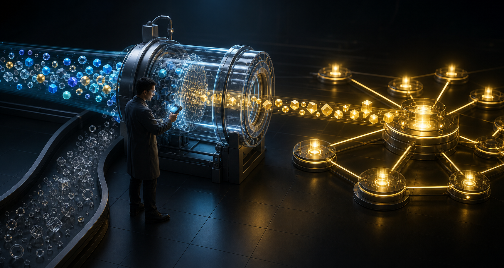 An analyst calibrates a transparent filter that separates verified golden conversion signals from vague and duplicate inputs.