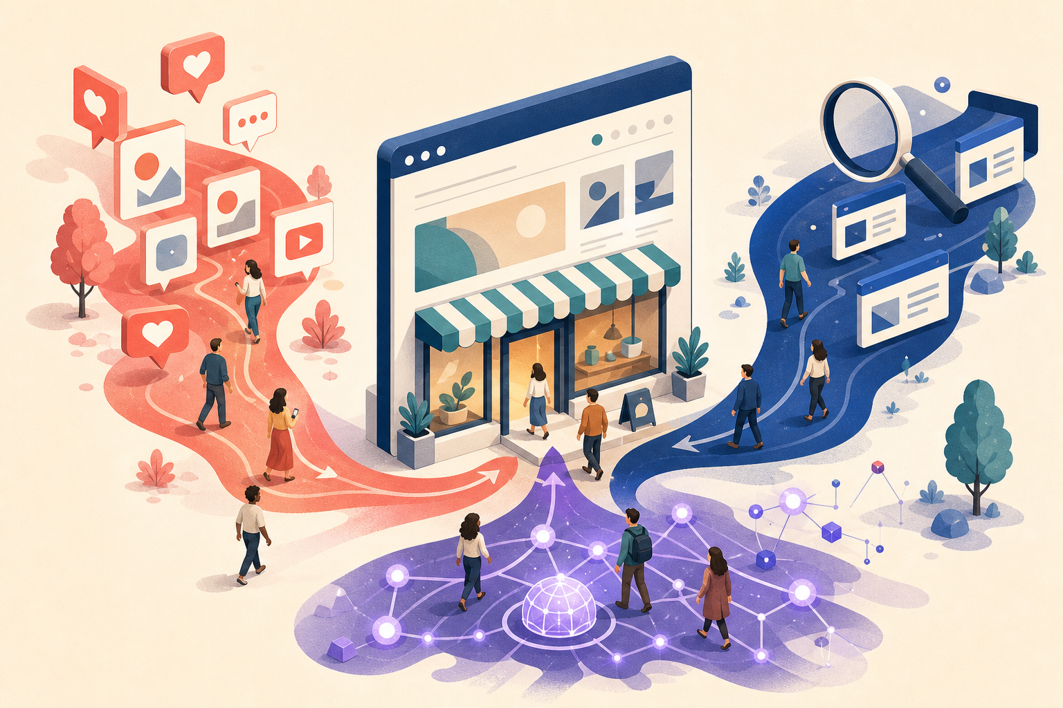 How SMBs Should Rebalance Traffic Across Social, SEO and AI