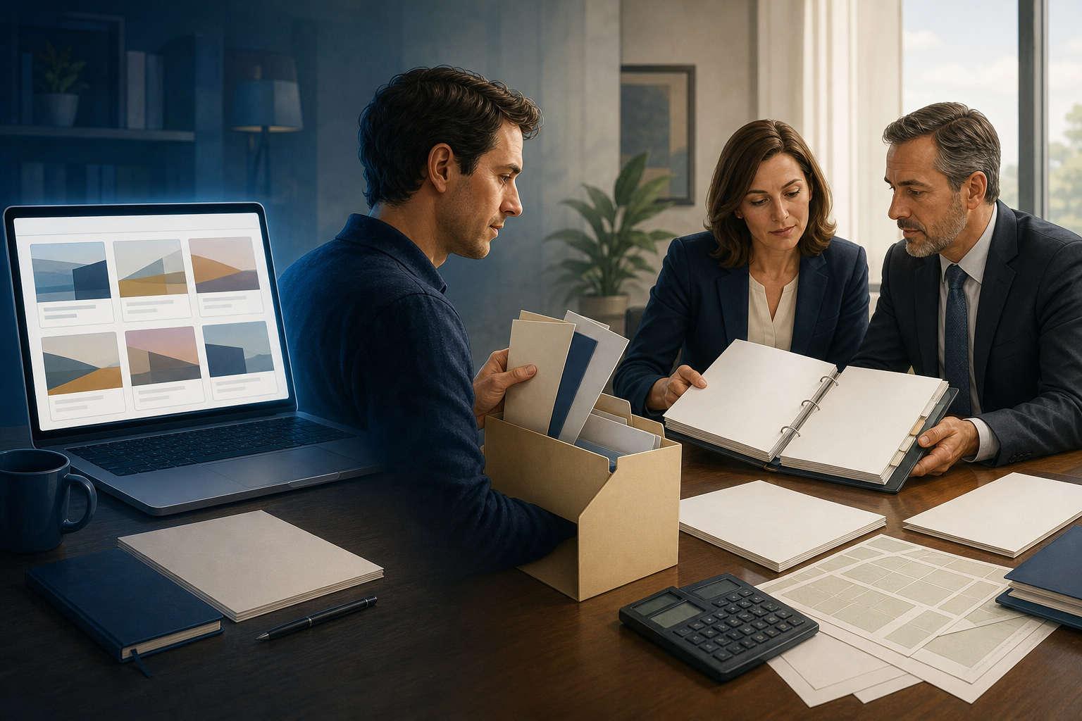 A franchise researcher moves from generic online listings to reviewing blank disclosure documents with financial and legal professionals.